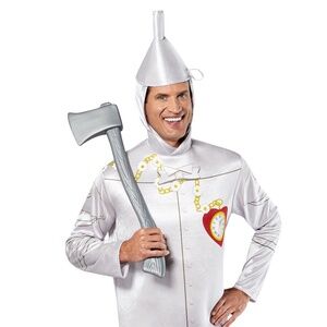 BRAND NEW men wizard of oz tin man halloween costume size OS fits up to size 44
